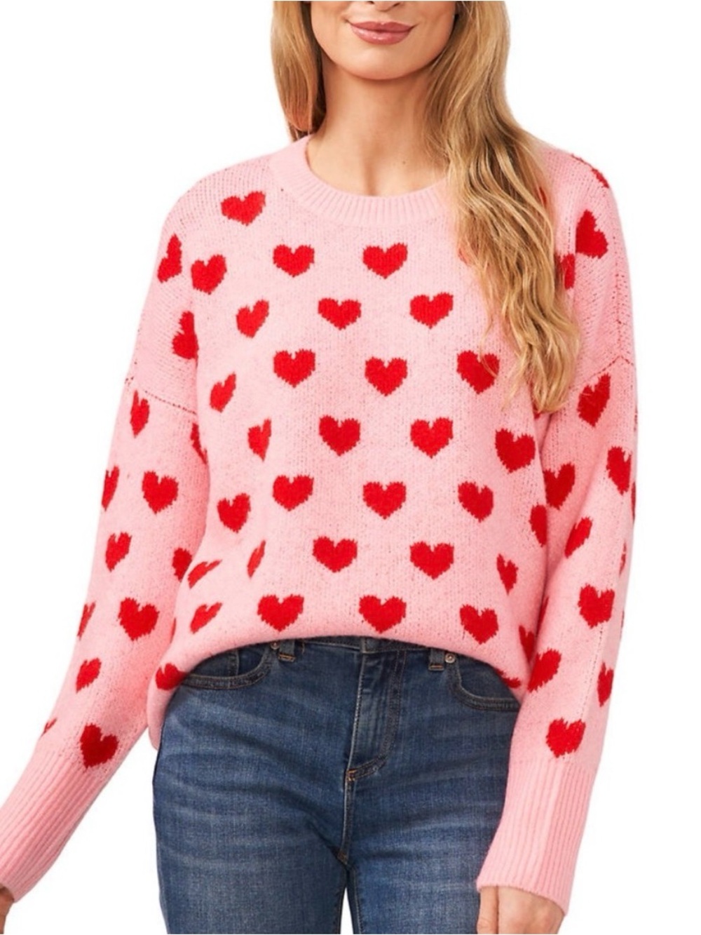 CECE Valentines Heart Sweater - Large